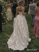 Square Neck Spaghetti Strap Taffeta Ballgown Wedding Dress, Lace Trim Corset Floor Length Bridal Gown,WD3138