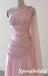 Elegant Chiffon One Shoulder Sleeveless Floor Length A-Line Maxi Prom Dress, PD4020