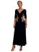 Elegant Velvet Half Sleeves Ankle-Length A-Line Mother Of The Bride Dresses, SFM005