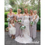 Sexy Chiffon Off Shoulder V-Neck A-Line Floor Length Bridesmaid Dresses, BD3327