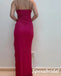 Elegant Chiffon Spaghetti Straps Sleeveless Mermaid Long Prom Dresses, PD3879