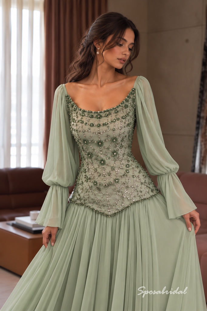 Mint Sweetheart Lace Corset Tulle Evening Dress, Strapless Twist Bodice Floor Length A-Line Gown,PD4350