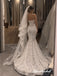 Strapless Lace Corset Mermaid Wedding Dress, Full Lace Fit and Flare Bridal Gown, WD3145