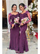 Elegant Lace Long Sleeves Floor-Length Mermaid Maxi Mermaid Bridesmaid Dresses, BD3410