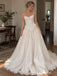 Strapless Backless Tulle Wedding Dress, Lace Applique Corset Ruffle A-Line Bridal Gown,WD3142