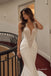 Halter V-Neck Lace Mermaid Wedding Dress, Ruched Satin Fit Bridal Gown, WD3151
