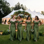 Elegant Olive Green Satin Off The Shoulder Mermaid Bridesmaid Dress for Wedding Party, BD3469