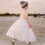 Cute Wedding Guest Dress Spaghetti Straps Lace Unique A-Line Flower Girl Dresses, FG1460