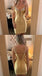Shiny Soft Satin Spaghetti Straps Corset Sheath Homecoming Dress, PD3686