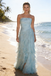 Elegant Strapless Ruffle Tiered Formal Gown | Red Carpet & Prom Dress, PD4155
