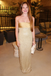 Glamorous Champagne Gold Sequin Mermaid Evening Dress | Strapless Beaded Prom Gown, PD4199