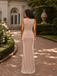 Elegant Dusty Pink Velvet Sleeveless Maxi Dress With Knotted Waist, PD4252