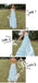 Elegant Chiffon Spaghetti Straps Ruffled Criss Cross A-Line Floor Length Prom Dress, PD4089
