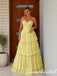 Elegant Strapless Tiered Chiffon Corset Long Prom Dress, PD4286