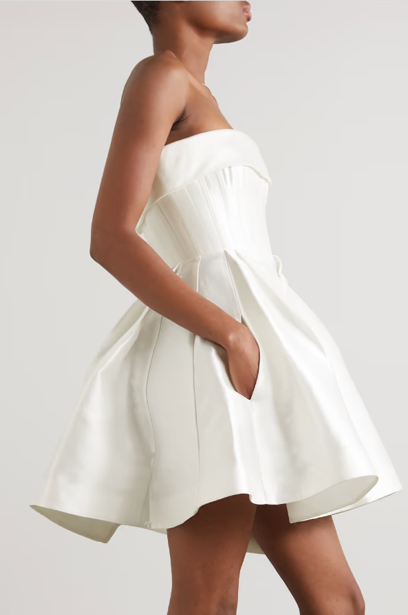 Sexy Satin Sweetheart Sleeveless A-Line Beach Short Wedding Dresses, WD3100