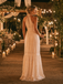 Boho White Eyelet Halter Maxi Wedding Dress, WD3118
