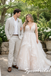 Lace Floral Tulle Deep V Spaghetti Straps Corset Back Wedding Dress Bridal Gown, WD3122