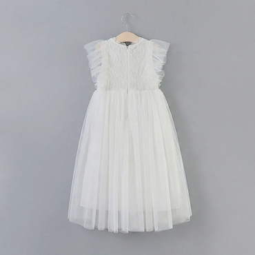 Cute Wedding Guest Dress Spaghetti Straps Lace Unique A-Line Flower Girl Dresses, FG1467