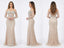 Sexy Off Shoulder Long Sleeves Beaded Mermaid Maxi Prom Dress Wedding Party Dress, PD4041