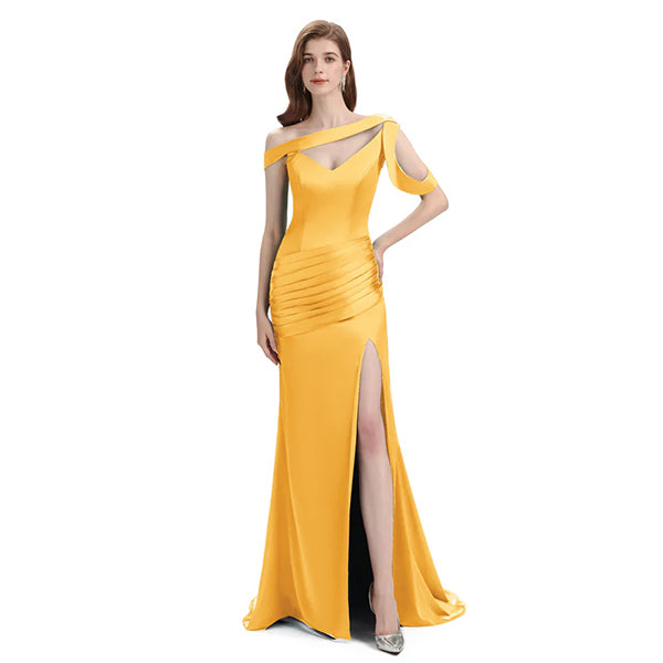 Mismatched Mermaid Marigold Sexy Elegant Mermaid Long Bridesmaid Dresses, BD3393