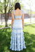 Elegant Soft Satin Spaghetti Straps Sleeveless Side Slit A-Line Prom Dress, PD4074