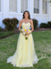 Elegant Tulle And Lace Sweetheart Sleeveless A-Line Floor Length Prom Dress, PD4086