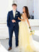 Elegant Tulle And Lace Sweetheart Sleeveless A-Line Floor Length Prom Dress, PD4086