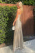 Shiny Metallic Stretch Fabric Sweetheart Sleeveless A-Line Floor Length Graduation Dress, PD4081