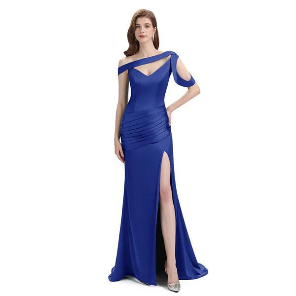 Mismatched Mermaid Royal Blue Sexy Elegant Mermaid Long Bridesmaid Dresses, BD3395