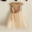 Cap Sleeve Round Neck Tulle Flower Girl Dresses, Popular Little Girl Dresses, FGS025 - SposaBridal