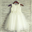 Pretty Sleeveless Round Neck Tulle Flower Girl Dresses, Popular Little Girl Dresses, FGS026