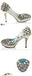 High Heels Handmade Rhinestone Pointed Toe Crystal Wedding Shoes, S026