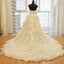 Strapless Organza A-line Ruffle Custom Wedding Dresses Online, WD358