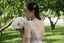 Long V Back Tulle and Lace A-line Simple Soft Affordable Wedding Dresses, beach wedding dresses,  PD0559