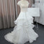 Cap Sleeve Beautiful Lace Wedding Party Dresses, Cheap Chiffon Bridal Gown, WD0076 - SposaBridal