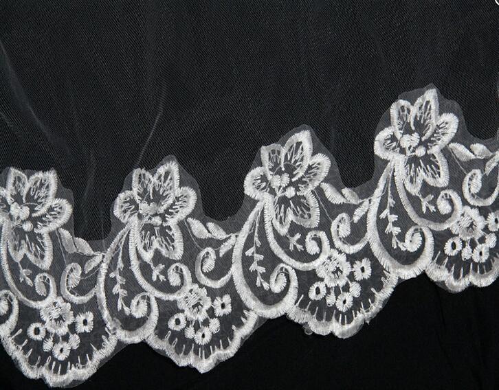 Embroidered Chapel Cathedral Lace Diamond Tulle Bridals Veils, Veils For Wedding , VD0001