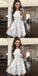 Lovely Cheap A-Line Open Back Full Lace Junior Homecoming Dresses,short prom dresses, BD0243