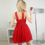Halt Modest Freshman Country Beautiful Short Red Homecoming Dress with Sequins ,BD0246