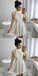 Cheap Modest Junior High Neck Short Full Lace Fitted Homecoming Dresses,BD0248 - SposaBridal