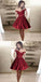 Simple Cheap Hot Sale A-Line Off-the-Shoulder Short Satin Homecoming Dresses,BD0254