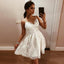 Charming Popular Cheap Spaghetti Straps Backless Homecoming Dresses with Lace Appliques ,BD0257 - SposaBridal