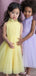 A-line Pink Purple Ivory Yellow Tulle Flower Girl Dresses, FG152