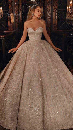 A-line Sweatheart Sparkly Stunning Evening Prom Dresses, Party Gown PD2298