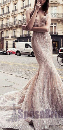 Beautiful Mermaid Sparkly New Arrival Unique Design Prom Dresses, Evening dresses, PD0595