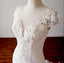 Cap Sleeves Trumpet Sexy Wedding Dresses, High Quality Handmade Bridal Gown with Train , WD0271 - SposaBridal