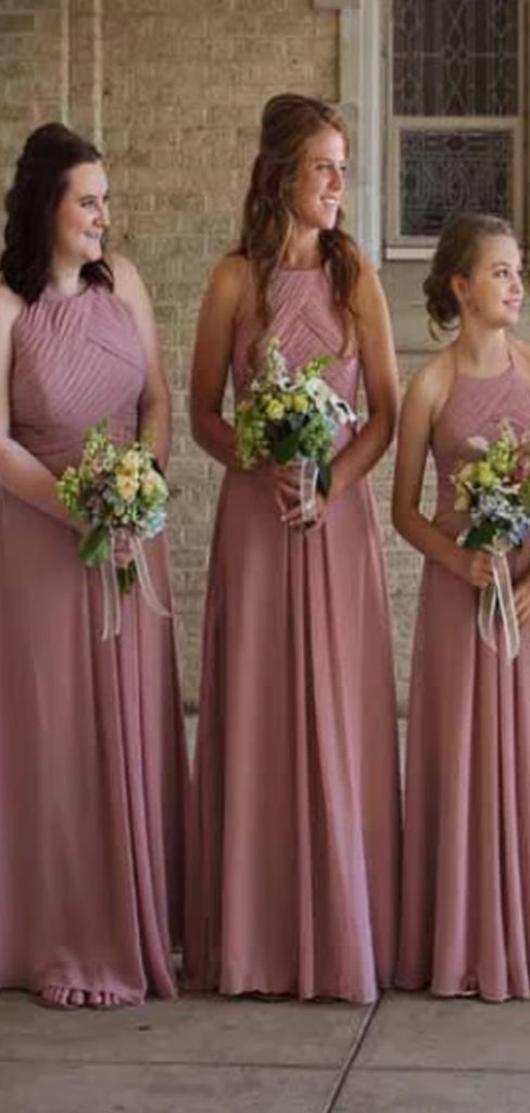 Cheap Chiffon Mismatched A-line Bridesmaid Dresses, WG337