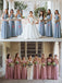 Cheap Chiffon Mismatched  Free Custom Floor-length High Quality A-line Bridesmaid Dresses, WG337 - SposaBridal