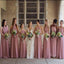 Cheap Chiffon Mismatched  Free Custom Floor-length High Quality A-line Bridesmaid Dresses, WG337 - SposaBridal