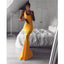 Cheap Sleeveless Simple Sexy Elegant Formal Yellow Long Prom Dresses PD1588