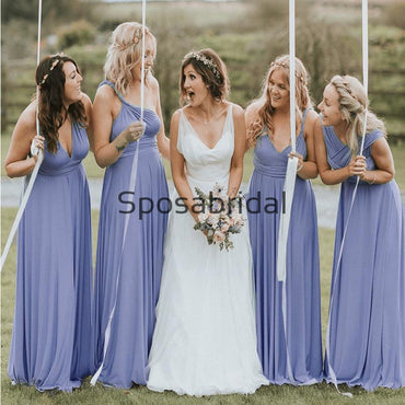 Convertible Most Popular Long Elegant Formal Bridesmaid Dresses WG854